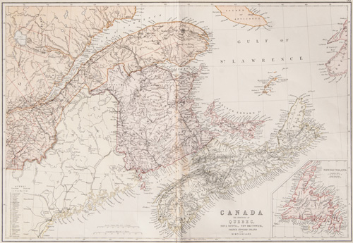 The Provinces of Quebec, Nova Scotia, New Brunswick, Prince Edward Island and Newfoundland (1882)